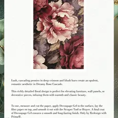 Redesign with Prima Redesign - Decoupage Fiber Paper A1 - Dreamy Rose Cascade