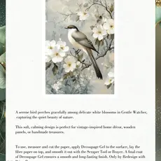 Redesign with Prima Redesign - Decoupage Fiber Paper A1 - Gentle Watcher