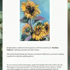 Redesign with Prima Redesign - Decoupage Fiber Paper A1 - Sunshine Embrace
