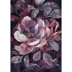 Redesign with Prima Redesign - Decoupage Fiber Paper A1 -Violet Bloom