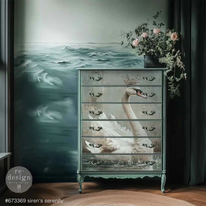 Redesign with Prima Redesign - Decoupage Fiber Paper A1 - Siren s Serenity