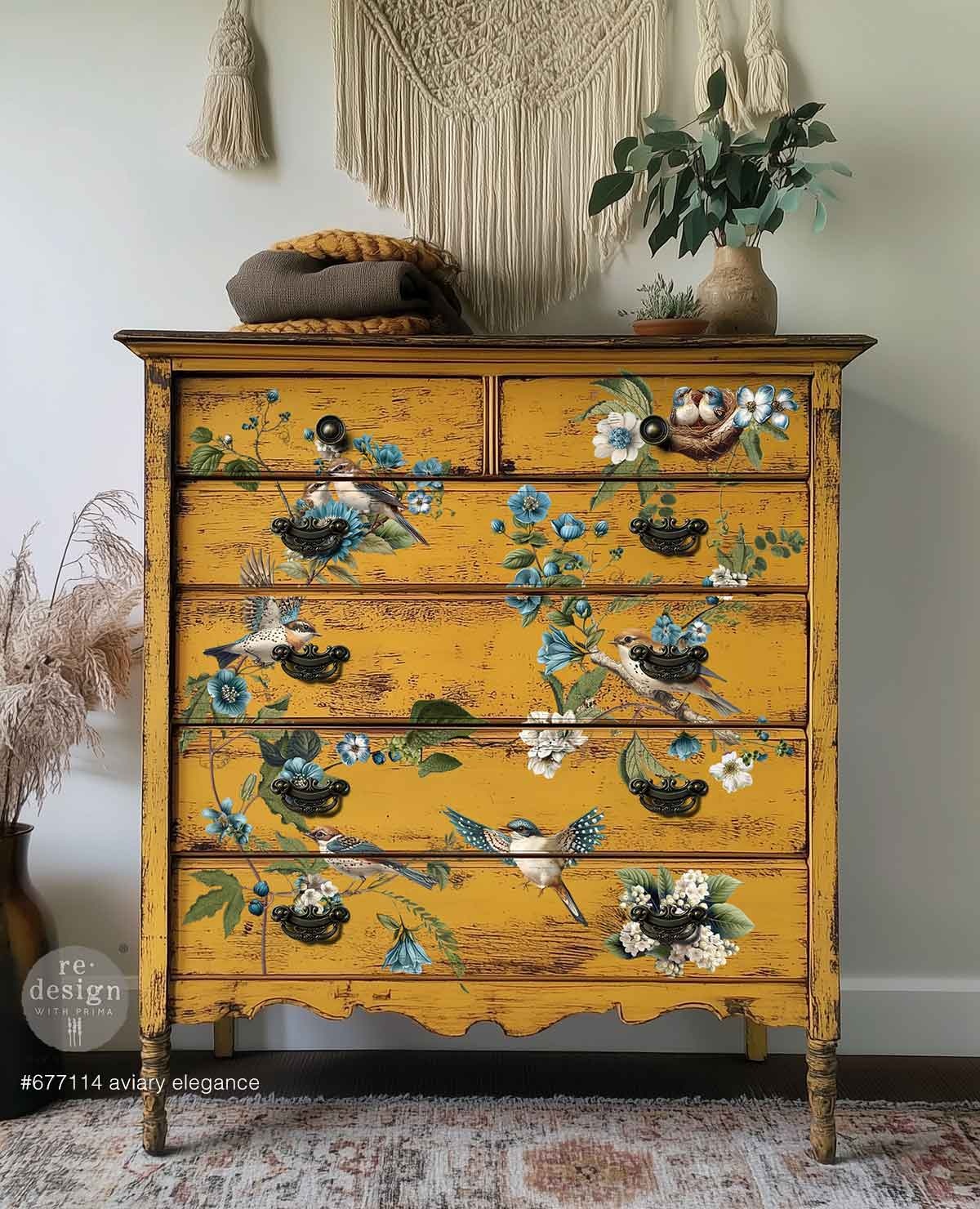 Redesign with Prima Redesign - Decor Transfer 24x35 - Aviary Elegance