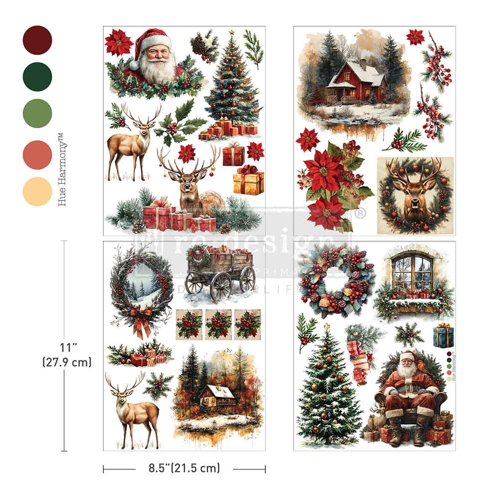 Redesign with Prima Redesign - Decor Transfer A4 - Yuletide Nostalgia