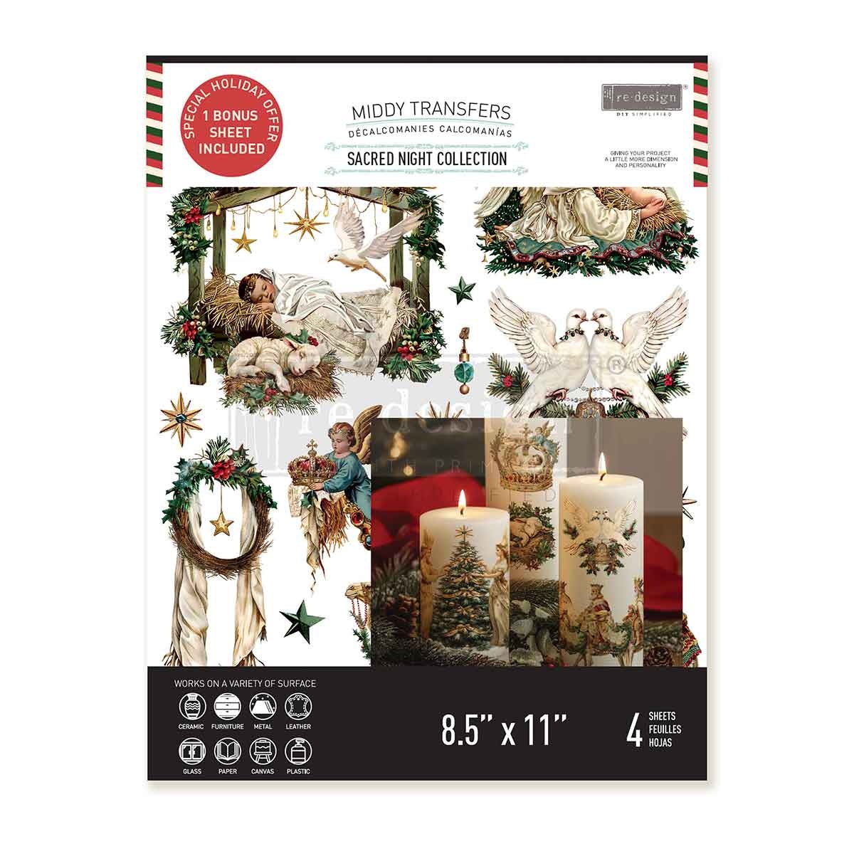 Redesign with Prima Redesign - Decor Transfer A4 - Sacred Night Collection