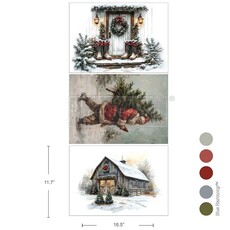 Redesign with Prima Redesign - Decoupage Fiber A3 - Santa s Woodland Stroll