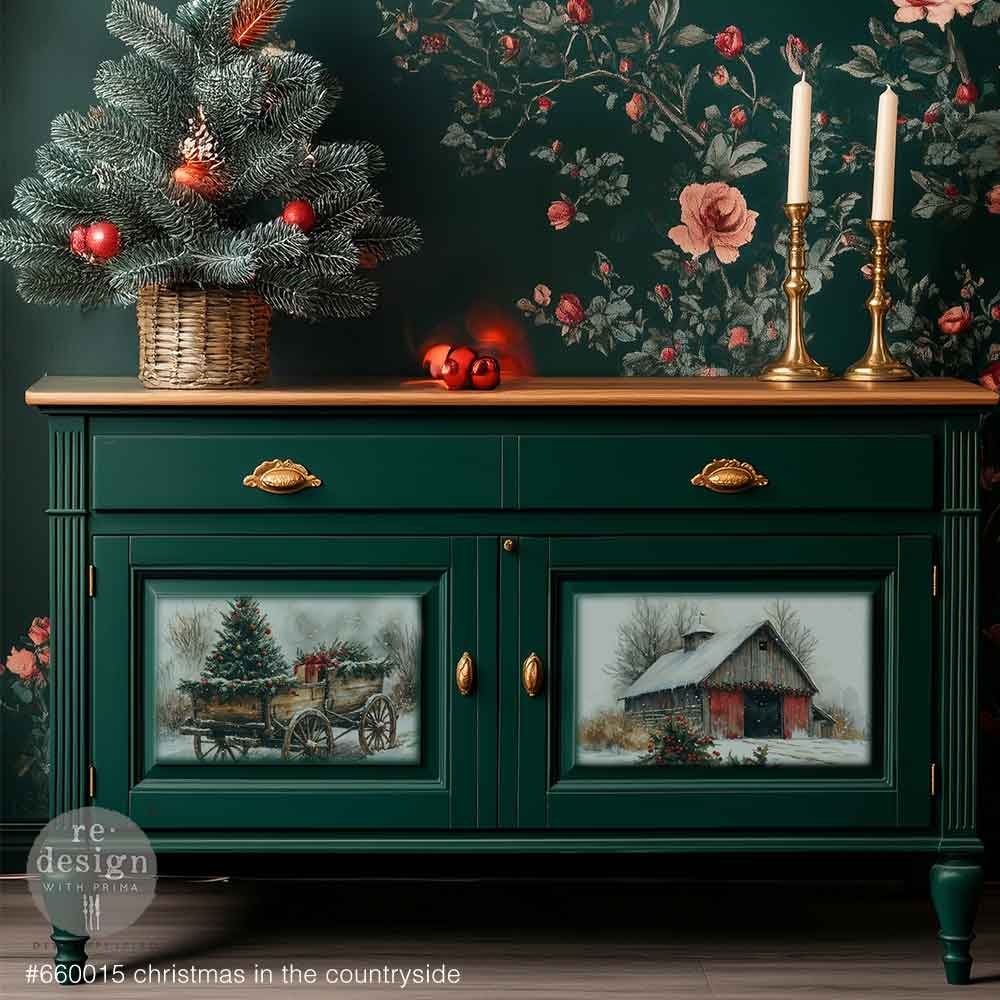 Redesign with Prima Redesign - Decoupage Fiber A3 - Christmas In The Countryside