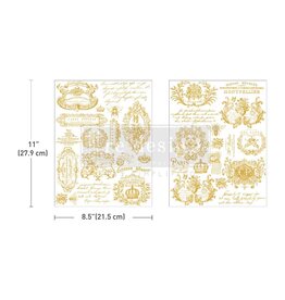Redesign with Prima Redesign - H2O Transfer A4 - Gilded Memories