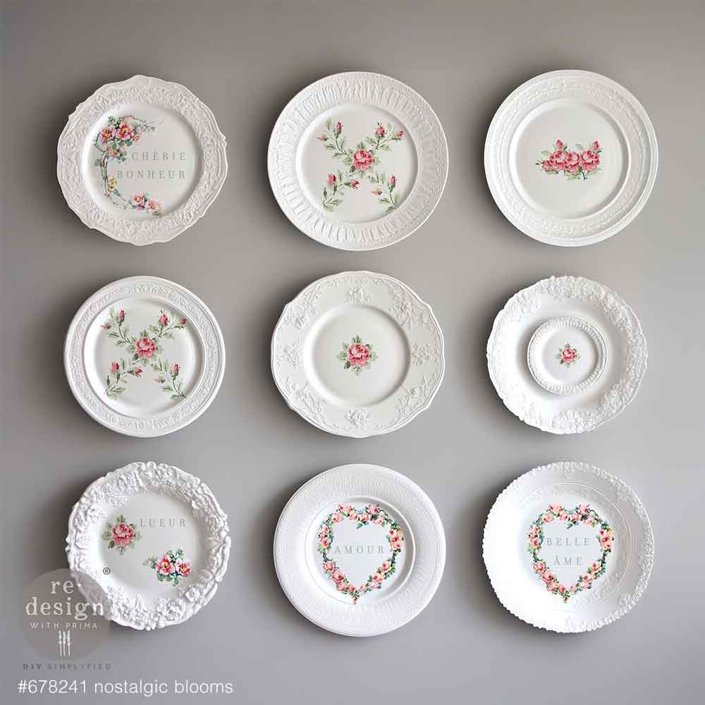 Redesign with Prima Redesign - H2O Transfer A4 - Nostalgic Blooms