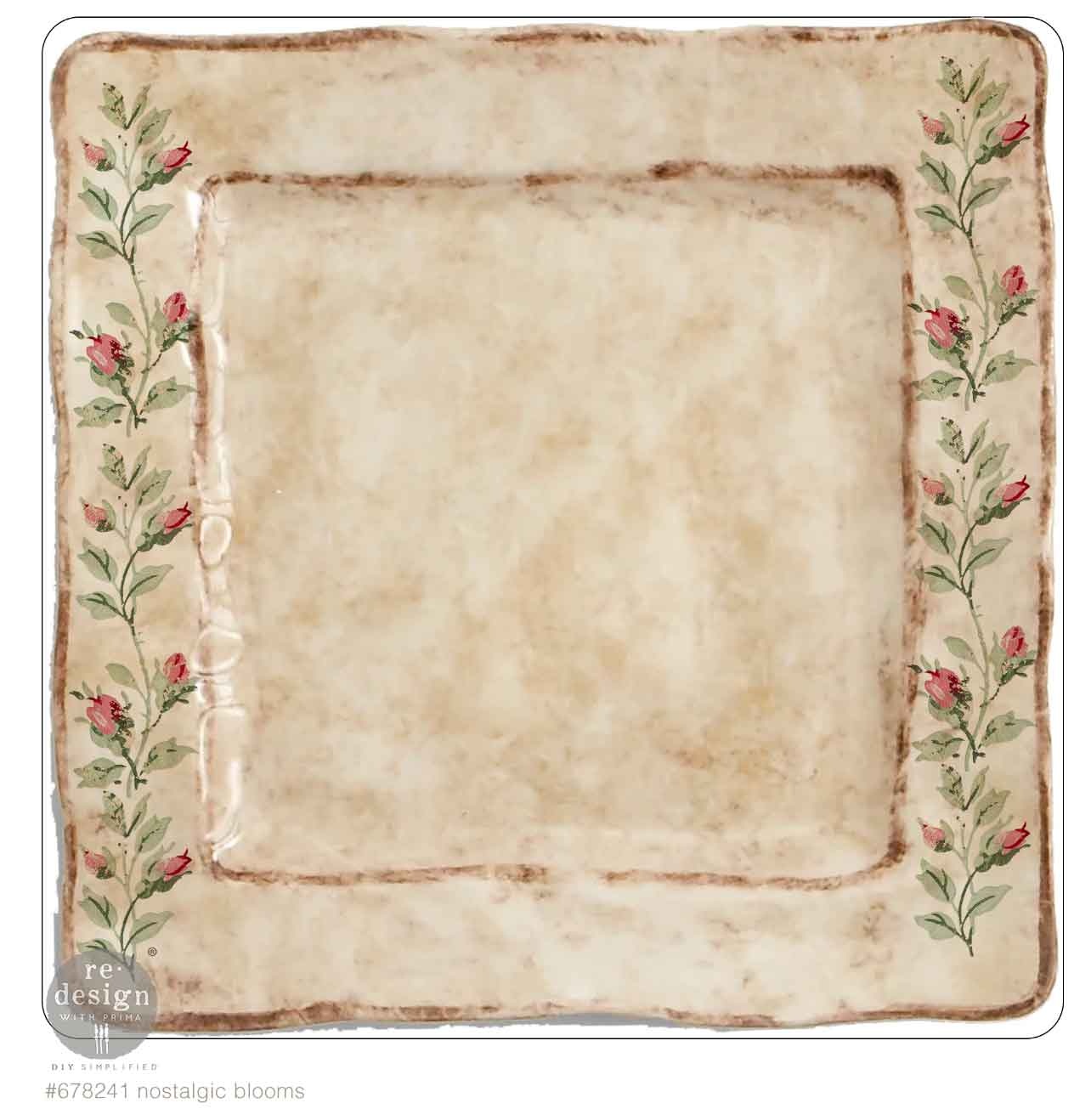 Redesign with Prima Redesign - H2O Transfer A4 - Nostalgic Blooms