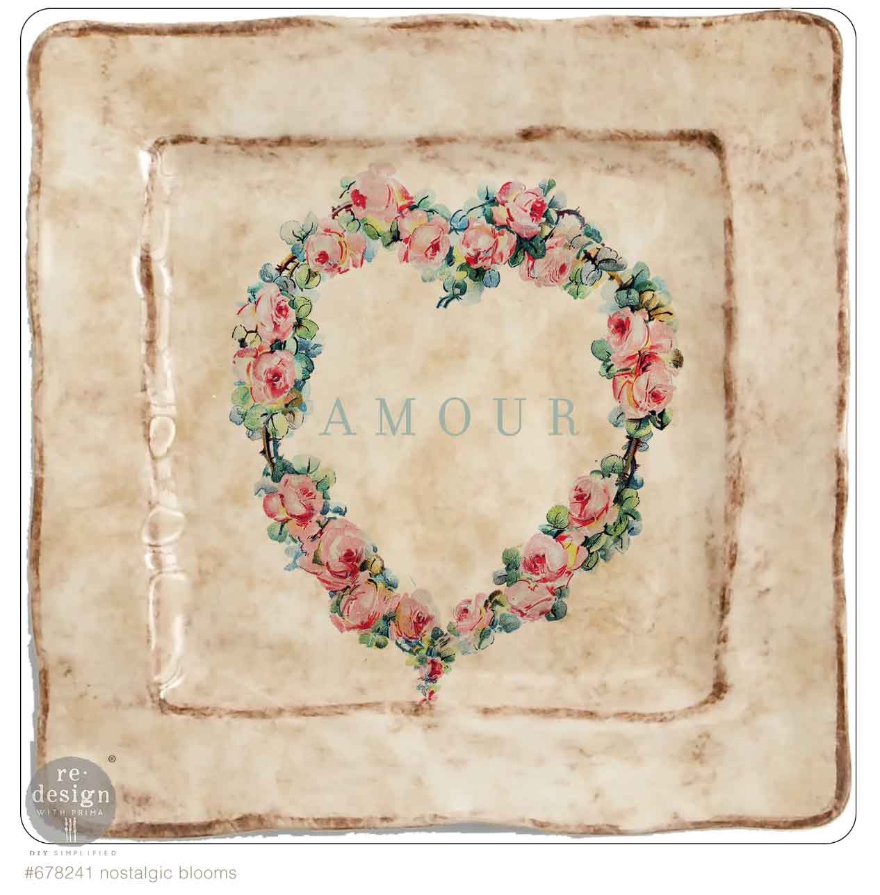 Redesign with Prima Redesign - H2O Transfer A4 - Nostalgic Blooms