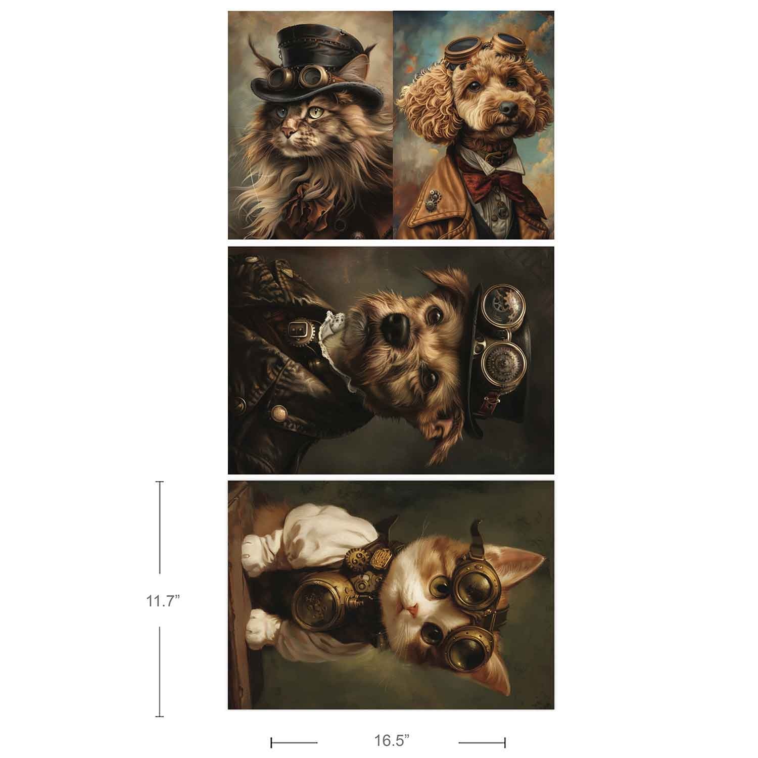 Redesign with Prima Redesign - Decoupage Fiber Paper A3 - Favorite Pets