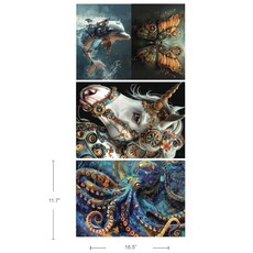 Redesign with Prima Redesign - Decoupage Fiber Paper A3 - Royal Blues