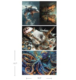 Redesign with Prima Redesign - Decoupage Fiber A3 - Royal Blues