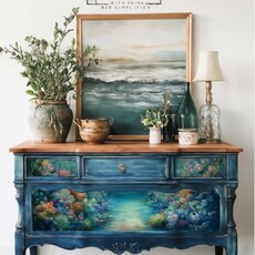 Redesign with Prima Redesign - Decoupage Fiber Paper A1 - Beneath the Blue