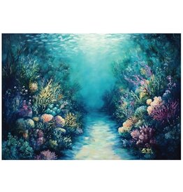 Redesign with Prima Redesign - Decoupage Fiber Paper A1 - Coral Dreams