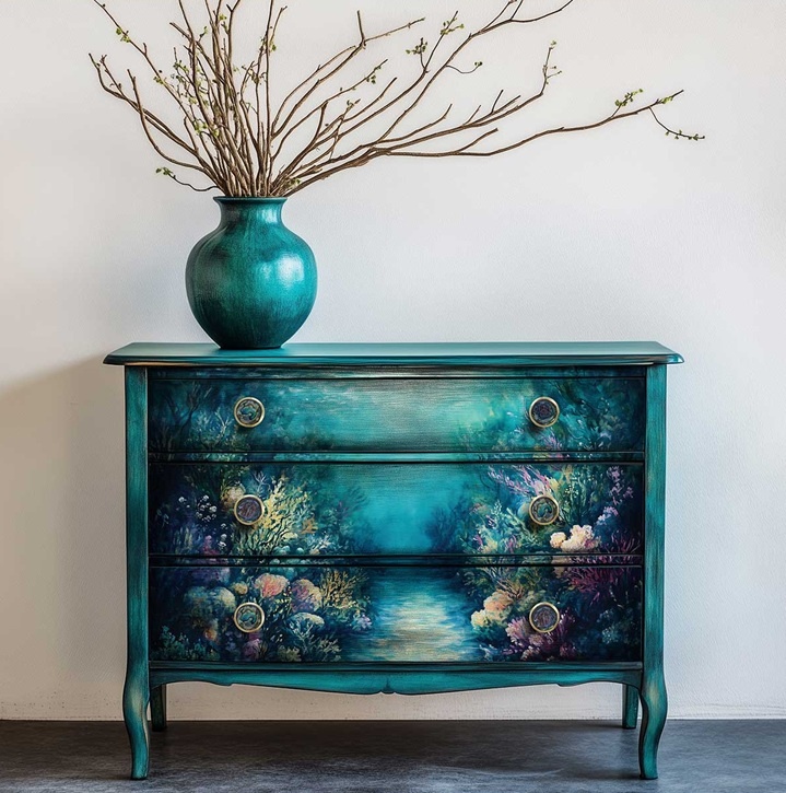 Redesign with Prima Redesign - Decoupage Fiber Paper A1 - Coral Dreams