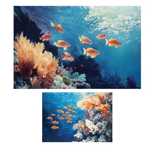 Redesign with Prima Redesign - Decoupage FIBER paper SET 19x30 - Dancing with the Current - DD 19x30          &1xA3