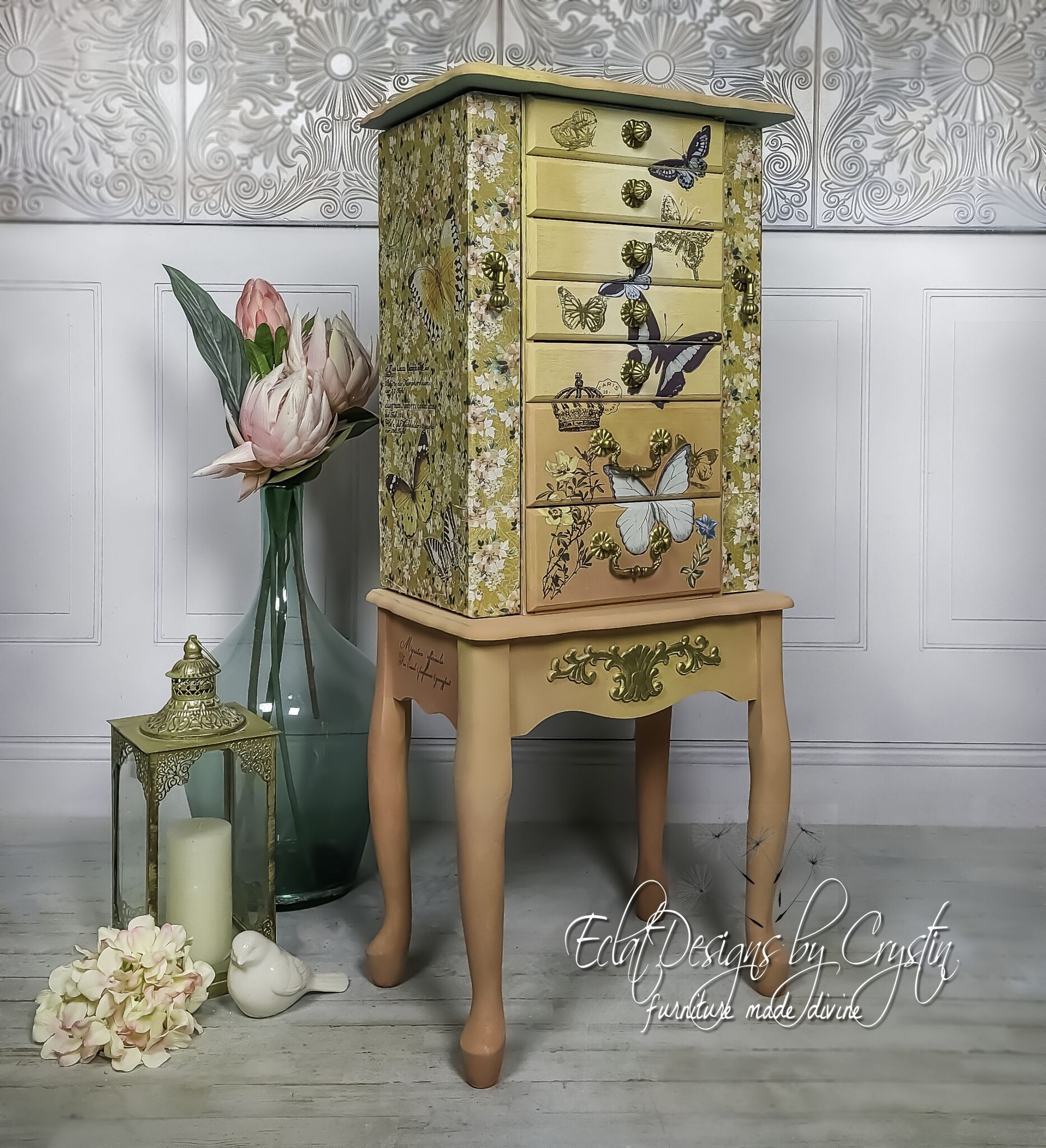 Redesign with Prima Redesign - Decoupage Rice Paper - Fleurette Dress