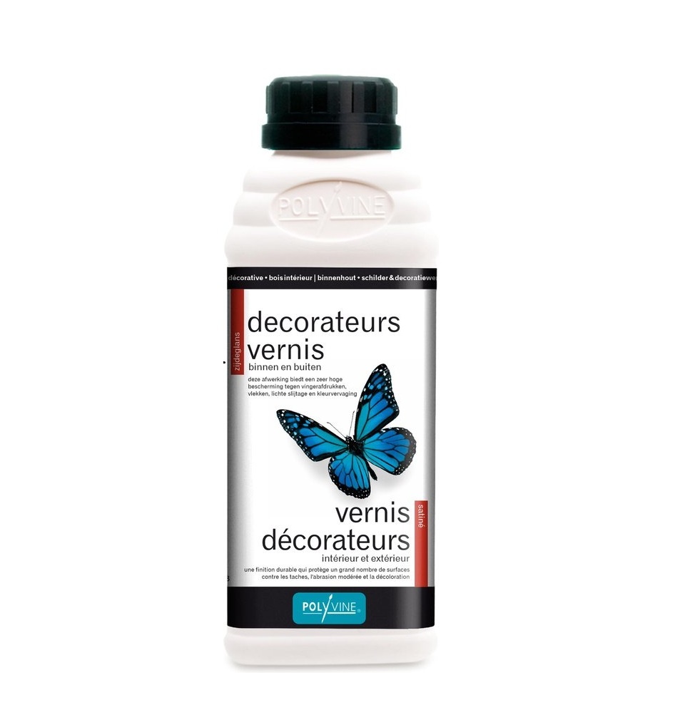 Polyvine Polyvine - Decorators Varnish - SATIN/ZIJDEGLANS - Nl/Fr - 1L