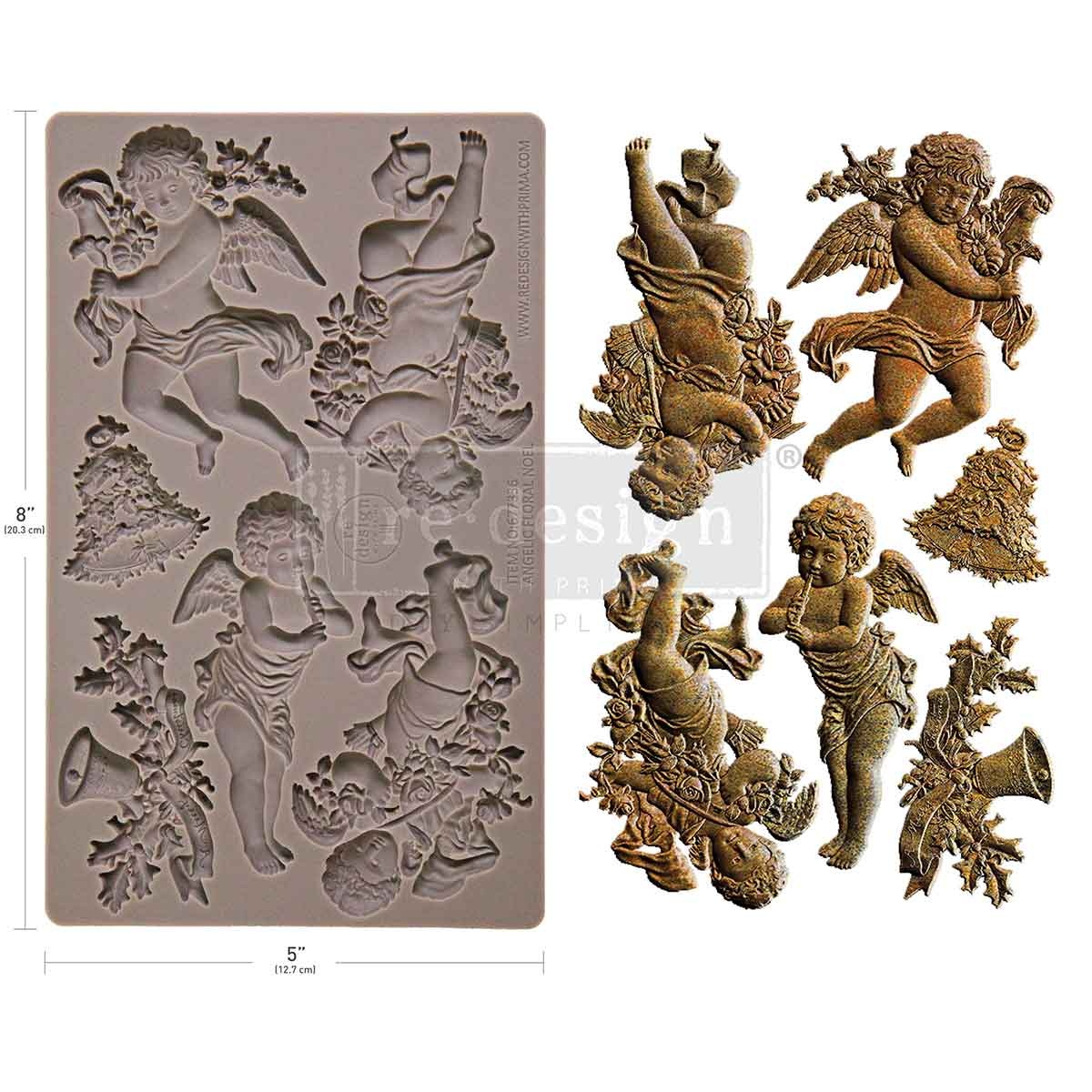 Redesign with Prima Redesign - Mould -  Angelic Floral Noel