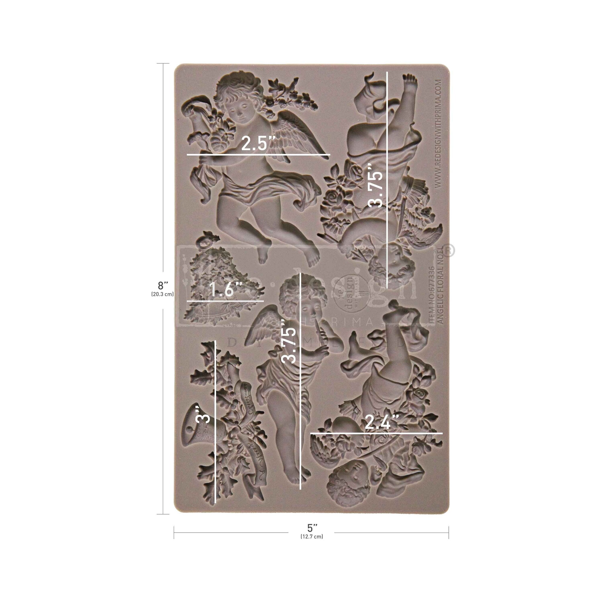Redesign with Prima Redesign - Mould -  Angelic Floral Noel