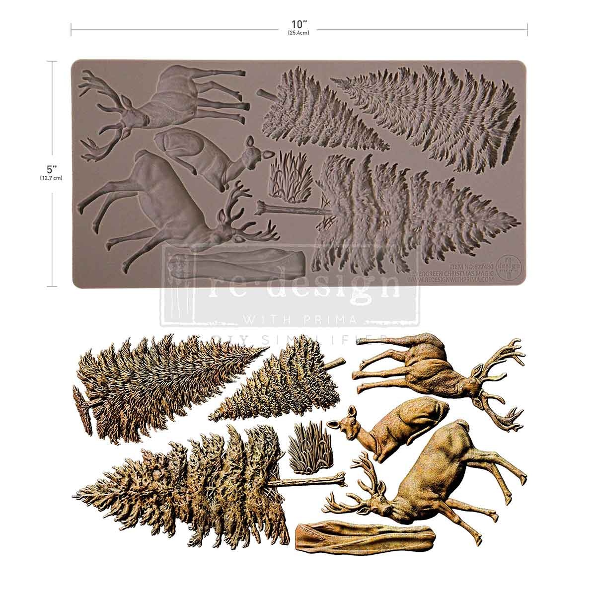 Redesign with Prima Redesign - Mould - Evergreen Christmas Magic