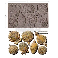 Redesign with Prima Redesign - Mould - Shimmering Holiday Ornaments