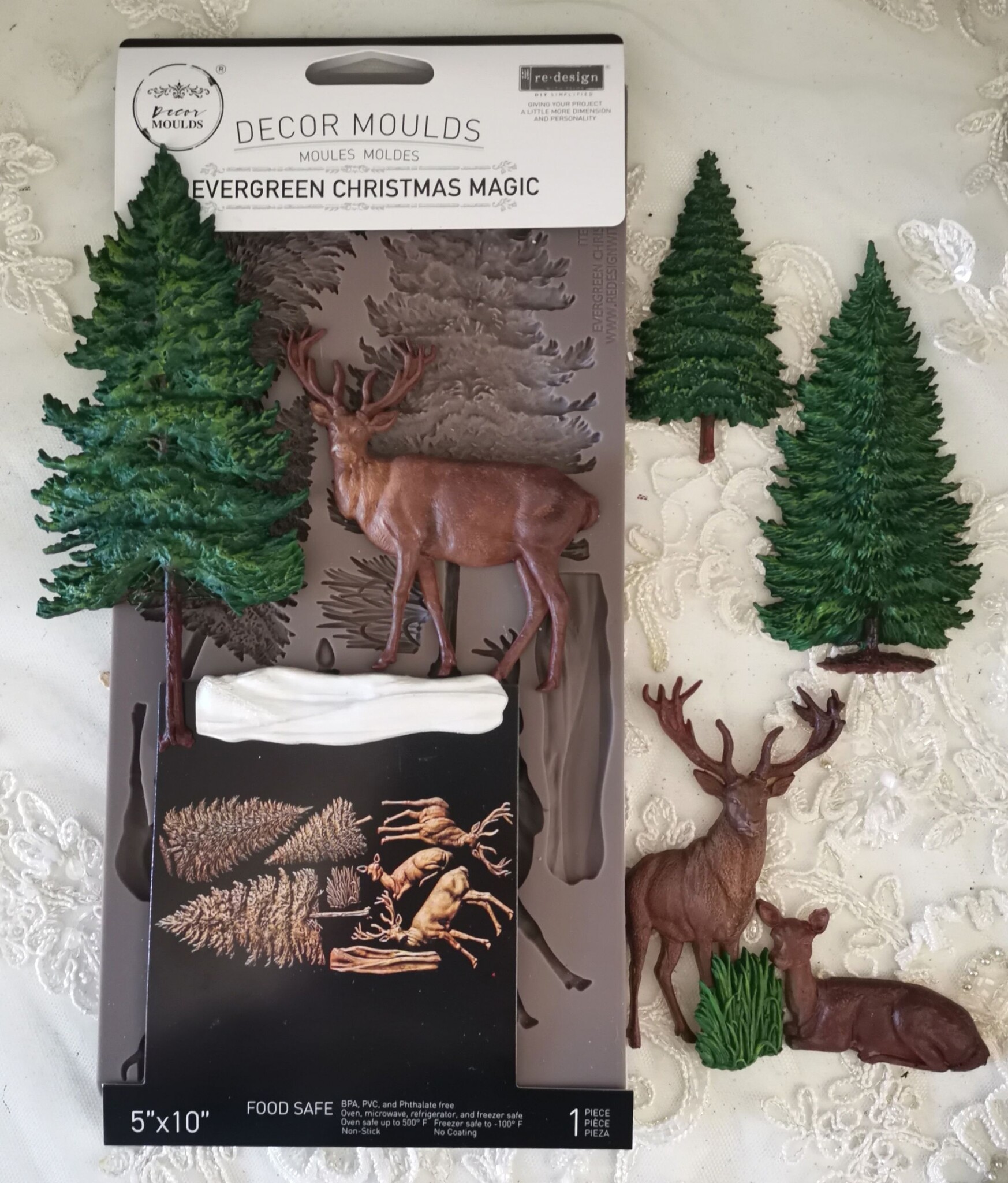 Redesign with Prima Redesign - Mould - Evergreen Christmas Magic