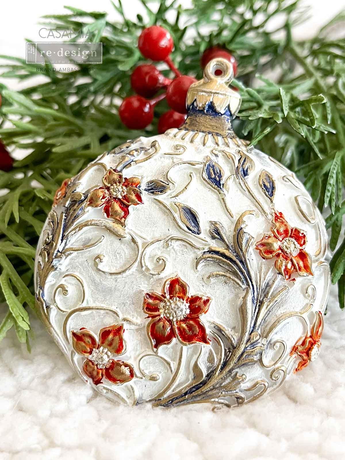 Redesign with Prima Redesign - Mould - Shimmering Holiday Ornaments
