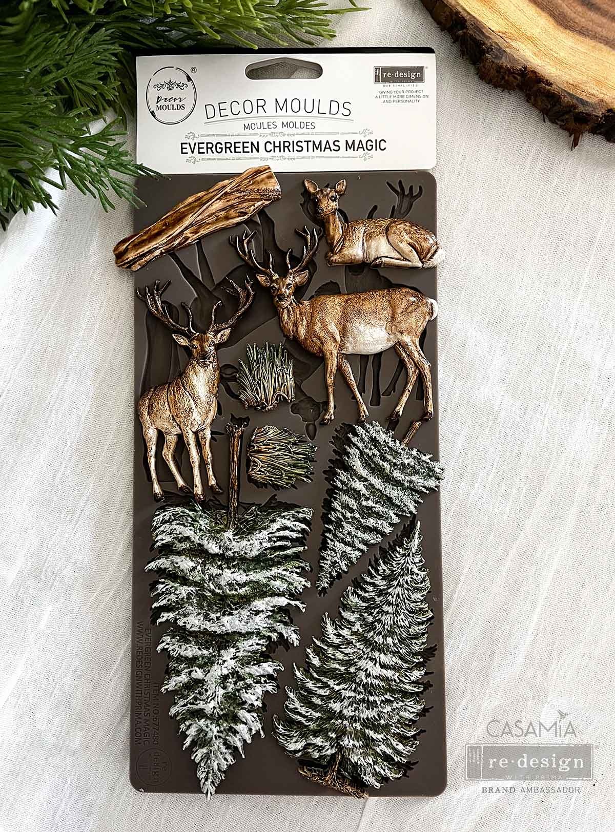 Redesign with Prima Redesign - Mould - Evergreen Christmas Magic