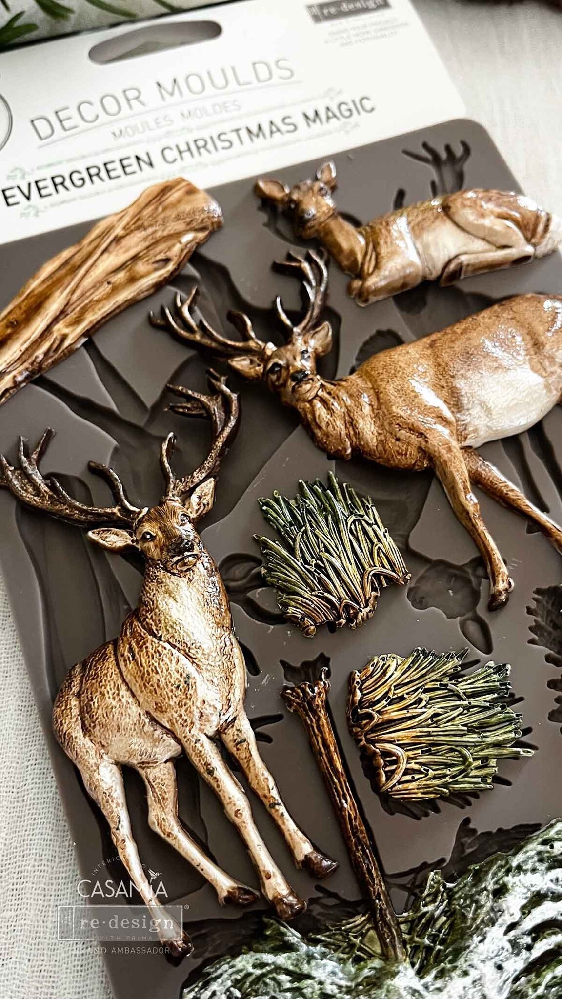Redesign with Prima Redesign - Mould - Evergreen Christmas Magic