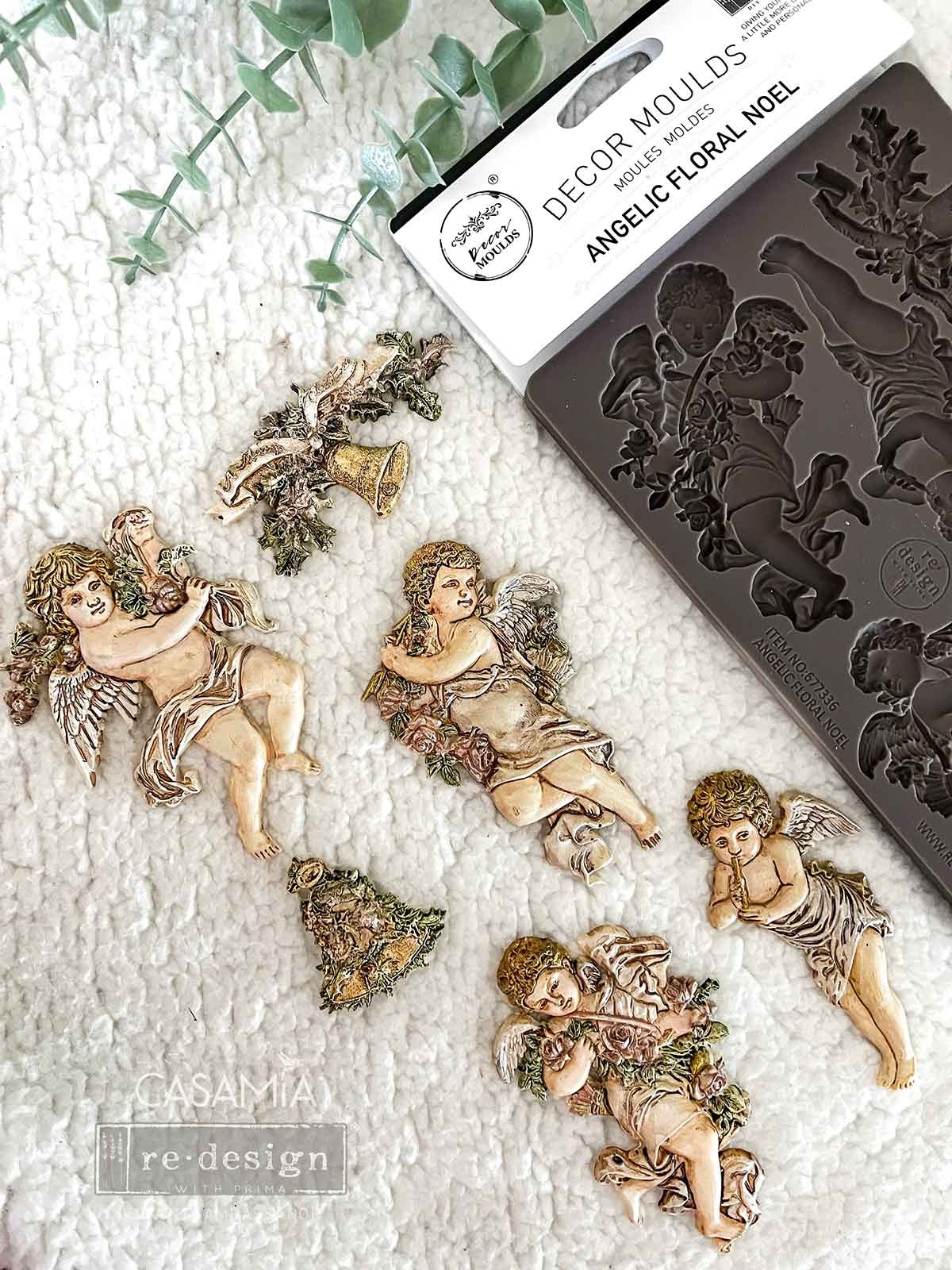 Redesign with Prima Redesign - Mould -  Angelic Floral Noel