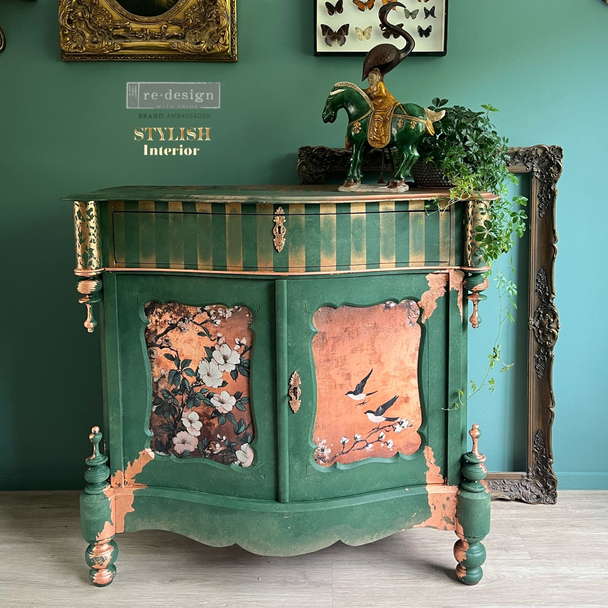 Redesign with Prima Redesign - Decoupage Fiber A1 - Feathers In The Glow