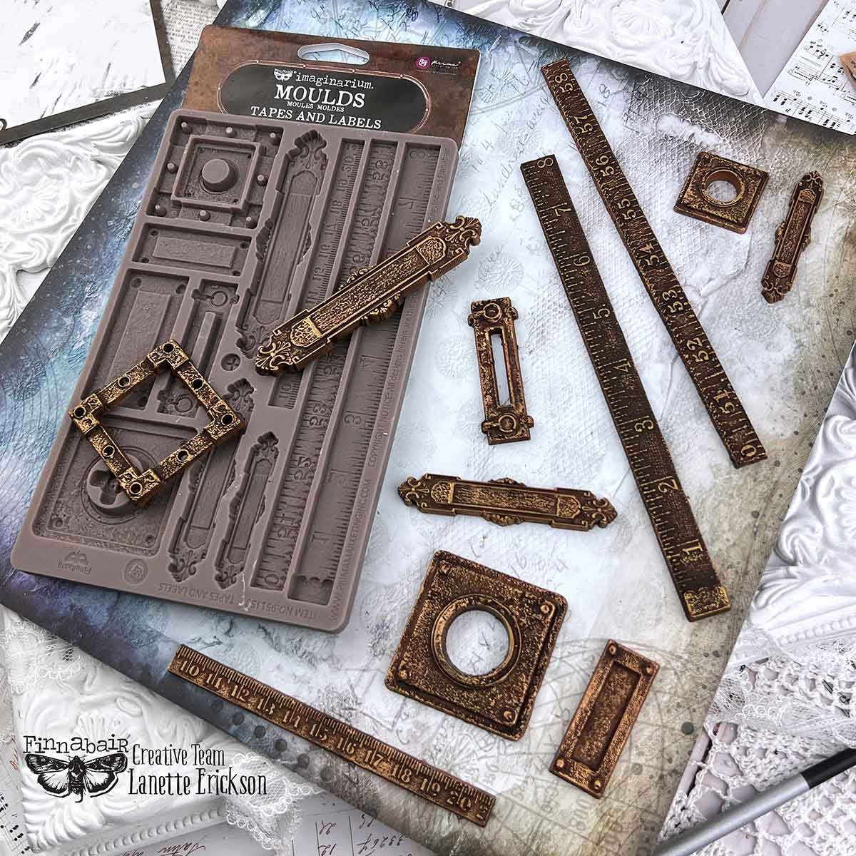 Redesign with Prima Redesign - Mould - Tapes and Labels (Finnabair)