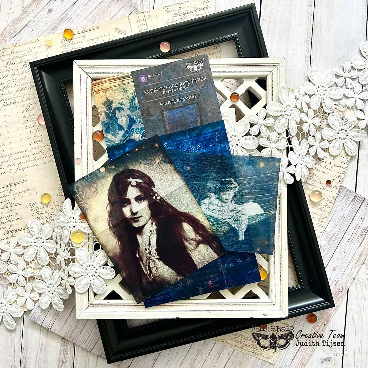 Redesign with Prima Redesign - Decoupage Rice A3 - Nightdreaming (Finnabair)