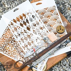 Redesign with Prima Redesign - Decor Stencil SET - Decadent Walls - 3pcs