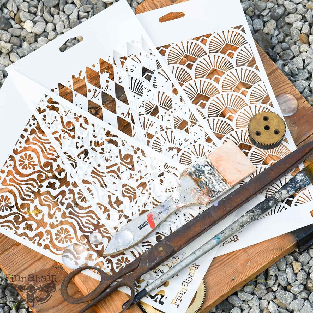 Redesign with Prima Redesign - Decor Stencil SET - Decadent Walls - 3pcs