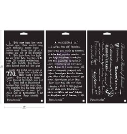 Redesign with Prima Redesign - Decor Stencil SET - Old Pages - 3pcs
