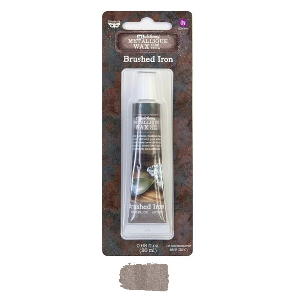 Redesign with Prima Redesign - Art Alchemy Metallique Wax - Brushed Iron - 20ml (FINNABAIR)
