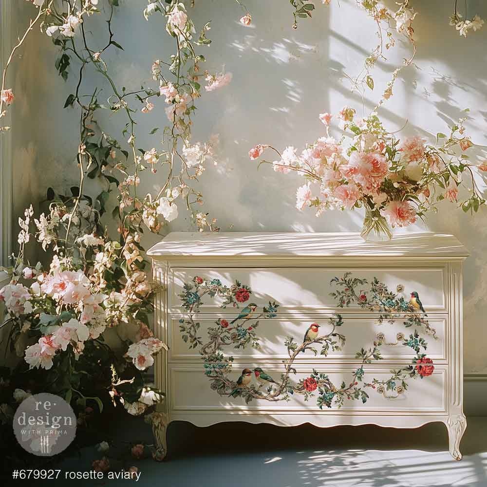 Redesign with Prima Redesign - Decor Transfer 24x35 - Rosette Aviary