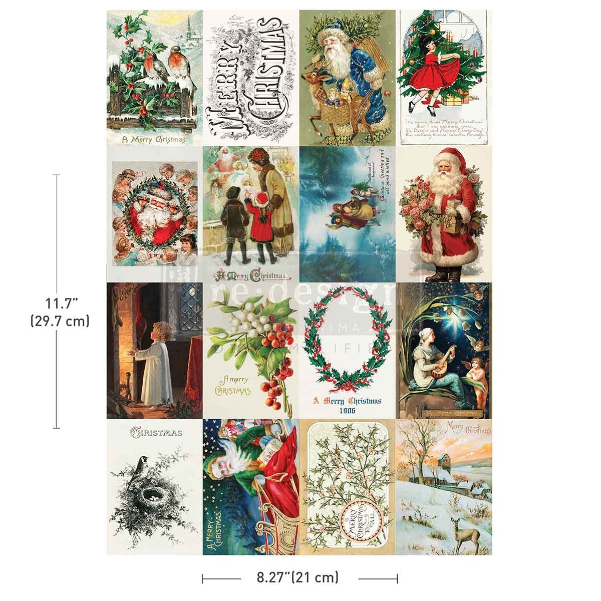 Redesign with Prima Redesign - Decor Transfer A4 - Season s Greetings From The Past