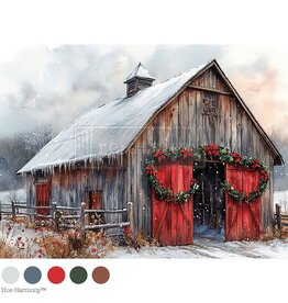 Redesign with Prima Redesign - Decoupage Fiber A4 - Cranberry Cabin