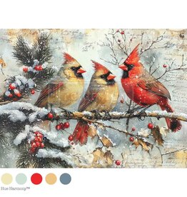 Redesign with Prima Redesign - Decoupage Fiber A4 - Crimson Noel