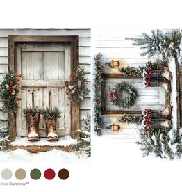 Redesign with Prima Redesign - Decoupage Fiber A4 - Plaid & Pine