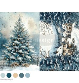 Redesign with Prima Redesign - Decoupage Fiber A4 - Silent Night Sparkle