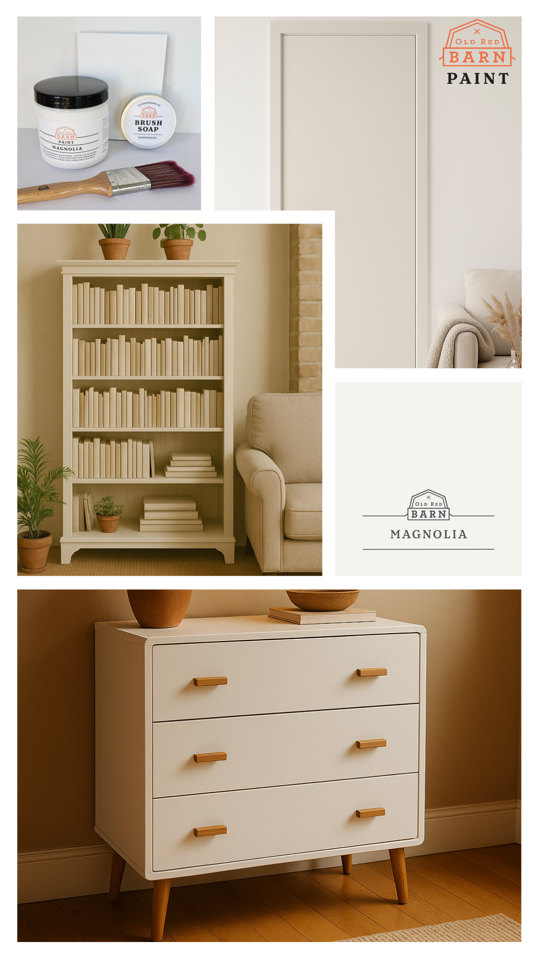 Old Red Barn - PAINT Old Red Barn - PAINT - Magnolia - 75ml