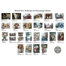 Redesign with Prima Redesign - Decoupage Fiber Paper A4 - Silent Night Stories