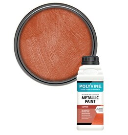 Polyvine Metallic Paint - COPPER - 500ml