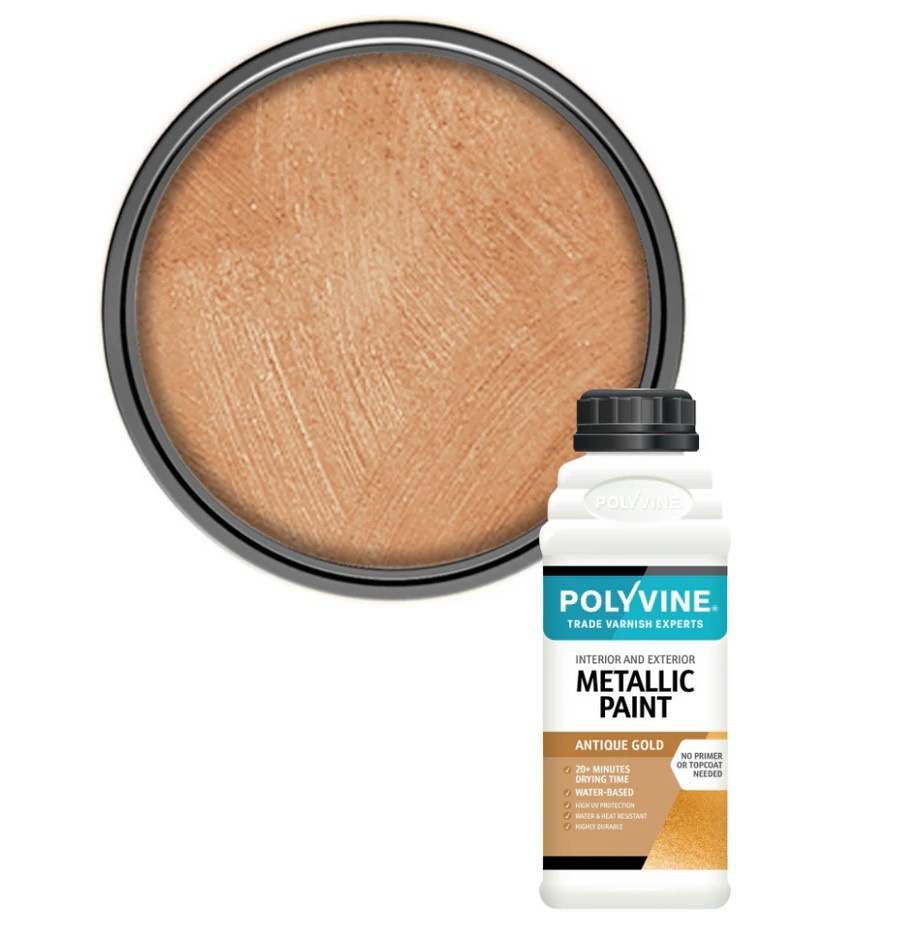 Polyvine Polyvine - Metallic Paint - ANTIQUE GOLD - 500ml