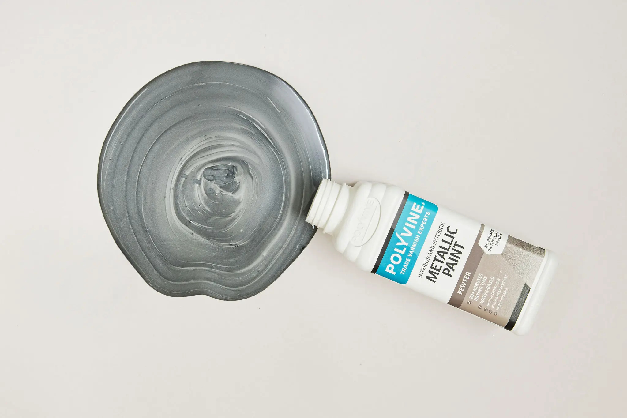 Polyvine Polyvine - Metallic Paint - PEWTER/TIN - 100ml